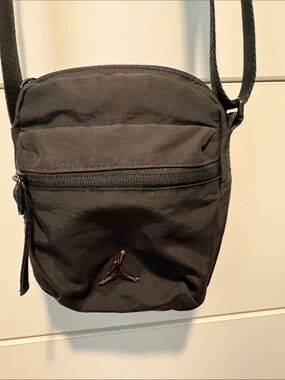 Jordan Black Mini Crossbody Bag with Bronze Jumpman